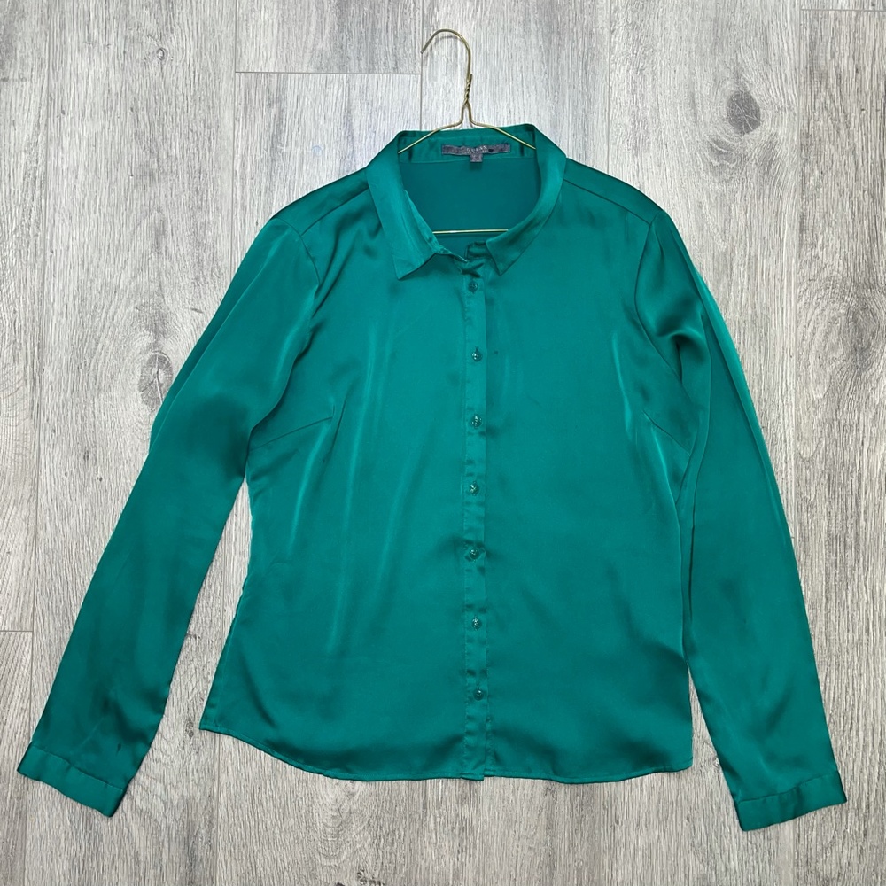 Guess Envy Green Silk Blouse